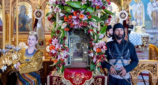 Η εικόνα της Παναγίας Σουμελά στην Καστανιά Ημαθίας στο όρος Βέρμιο
